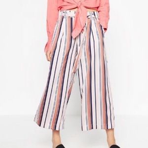 ZARA striped XS culottes